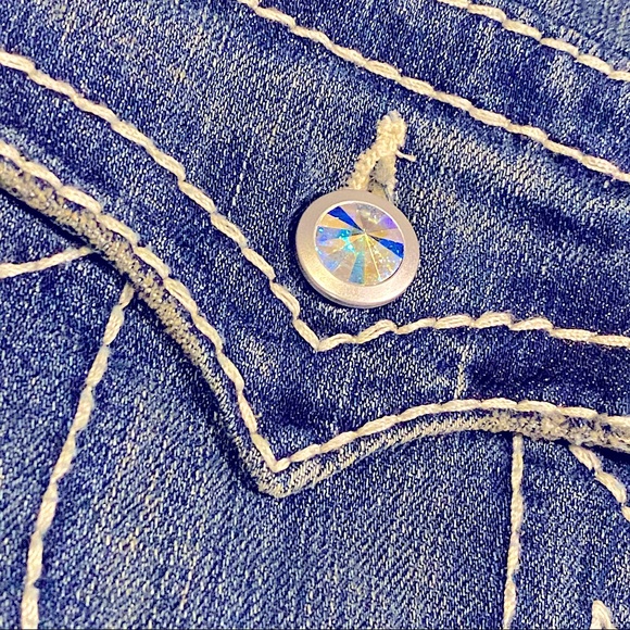 🆕 Vintage TRUE RELIGION ✖️SWAROVSKI CRYSTAL Jeans - Picture 4 of 16